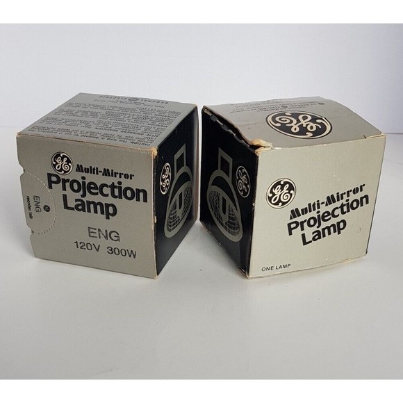 2 General Electric GE Multi Mirror Projection Lamp Bulb ENG 300W 120v Slide Proj - Picture 11 of 12